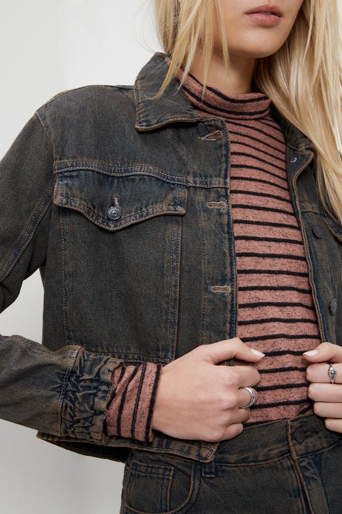 Campera Denim Low Color