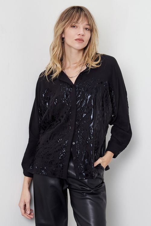 Camisa Ron Print