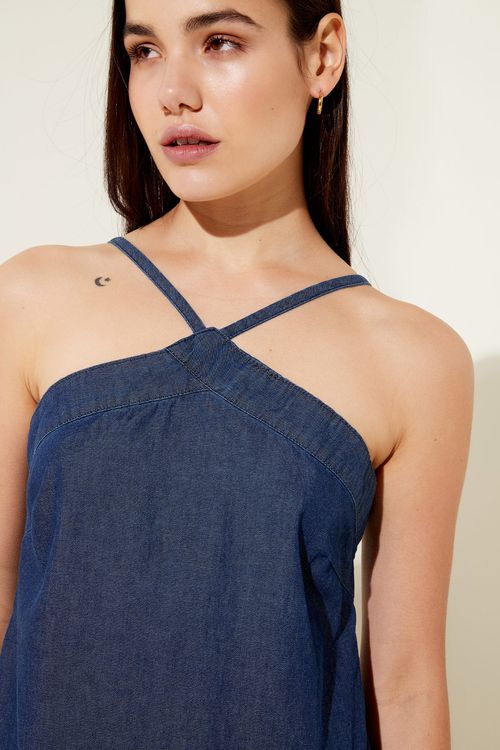 Vestido Trap Maia Blue