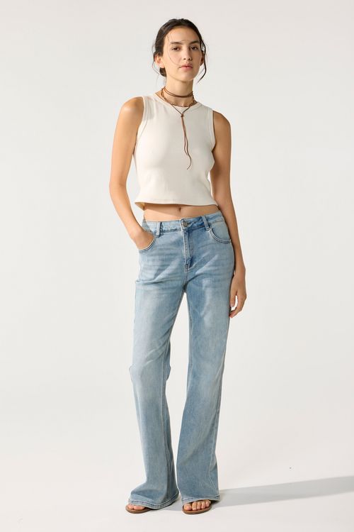 Flare Mid Rise Old Blue