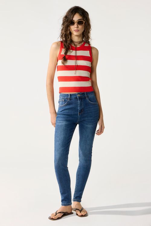 Skinny Mid Rise Night Blue