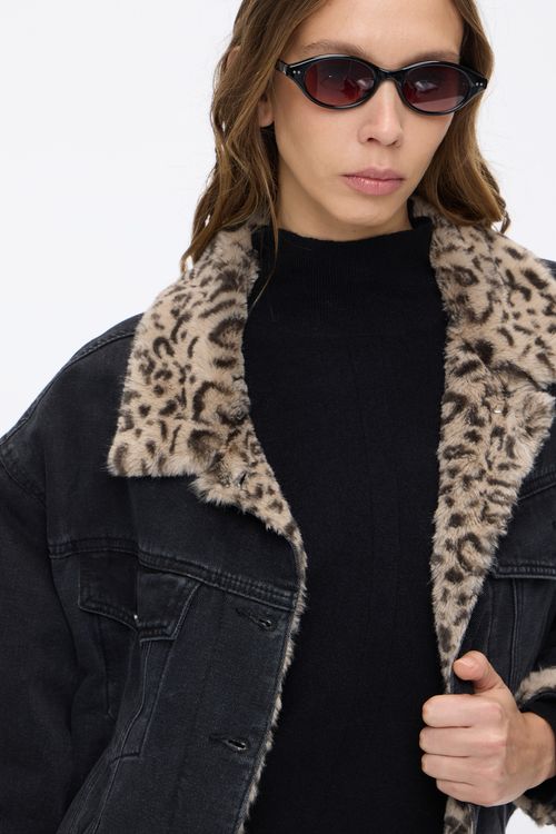 Campera Printed Black