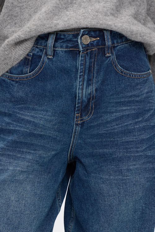 Straight Dark Blue Broken