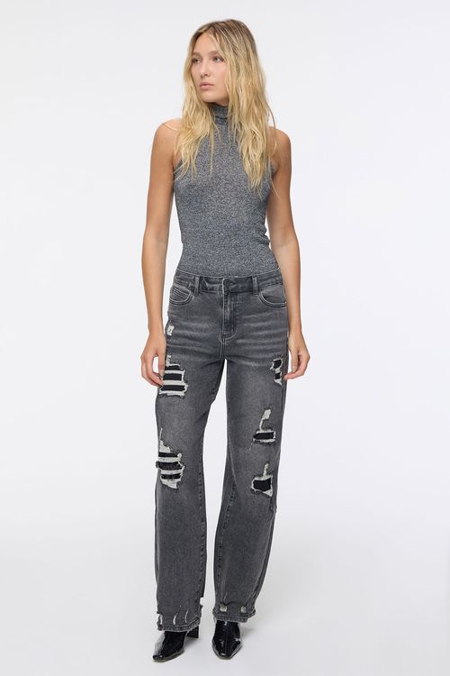 Straight Dark Grey Trash