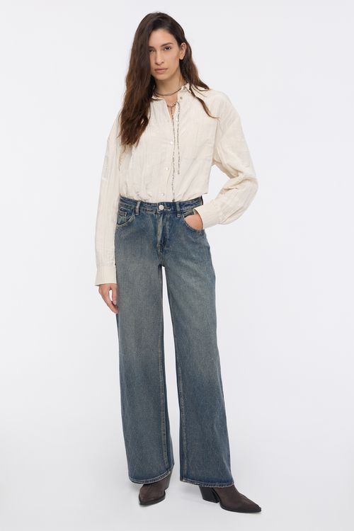 Wide Rombos Vintage Blue