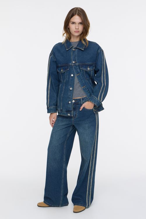 Wide Stripes Vintage Blue