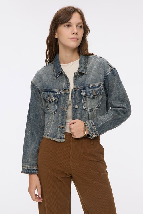 Campera Rombos Vintage Blue