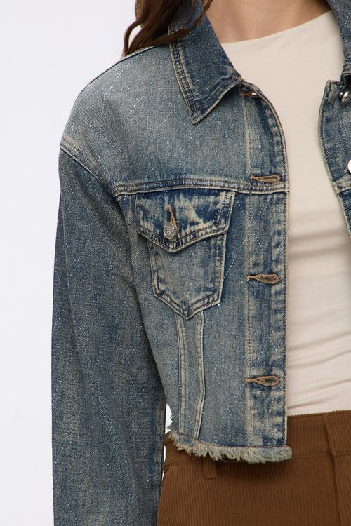 Campera Rombos Vintage Blue